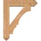 Ekena Millwork Balboa Arts and Crafts Smooth Bracket w/ Offset Brace, Western Red Cedar, 7 1/2"W x 32"D x 38"H BKT0806X32X38BOA03SWR - alternate 4